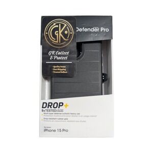 T3-O Otterbox Defender Pro Case For‎ Apple iPhone 15 Pro - Black